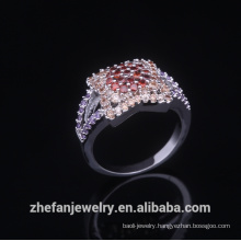 fashion pure rhodium artificial finger ring for girl
Rhodium plated jewelry is your good pick